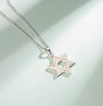 FANCIME Star of David Necklace in Sterling Silver