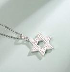 FANCIME Star of David Necklace in Sterling Silver