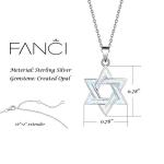 FANCIME Star of David Necklace in Sterling Silver