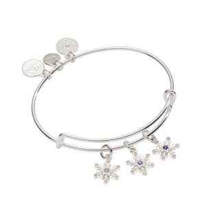 Alex and Ani Snowflake Charm Bangle Bracelet