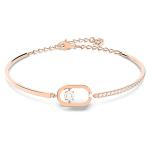 Swarovski Rose Gold Bangle with Clear Crystals