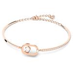Swarovski Rose Gold Bangle with Clear Crystals