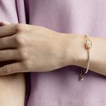Swarovski Rose Gold Bangle with Clear Crystals