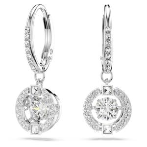 Swarovski Una Drop Earrings with Crystal Pavé