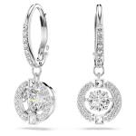 Swarovski Una Drop Earrings with Crystal Pavé