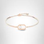 Swarovski Rose Gold Bangle with Clear Crystals