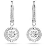 Swarovski Una Drop Earrings with Crystal Pavé