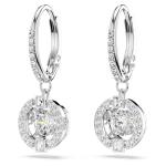Swarovski Una Drop Earrings with Crystal Pavé