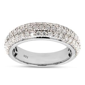 1.00 Carat Round Lab Grown Diamond Eternity Ring