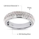1.00 Carat Round Lab Grown Diamond Eternity Ring