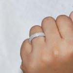 1.00 Carat Round Lab Grown Diamond Eternity Ring