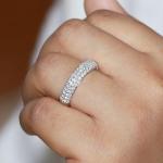 1.00 Carat Round Lab Grown Diamond Eternity Ring