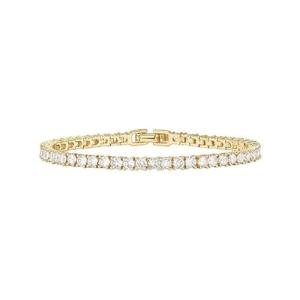 18K Gold Vermeil Tennis Bracelet with CZ Stones