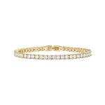 18K Gold Vermeil Tennis Bracelet with CZ Stones