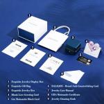 Moissanite Heart Necklace with 'I LOVE YOU