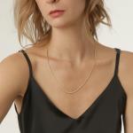 Dainty 14k Gold Plated Rope Chain Necklace