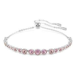 Adjustable Swarovski Tennis Bracelet with Colorful Crystals
