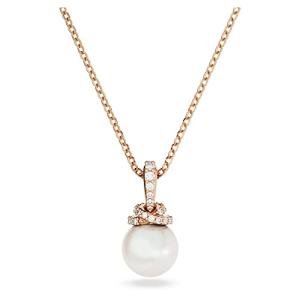 Swarovski Rose Gold Pendant Necklace with Pearls