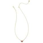 Kendra Scott 14k Gold Pave Heart Necklace