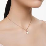 Swarovski Rose Gold Pendant Necklace with Pearls