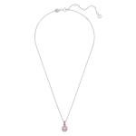 October Birthstone Pendant Necklace with Pink Stone