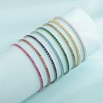 Sterling Silver Sapphire Tennis Bracelet for Women