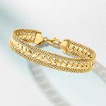 Italian Silver Heart Bracelet by Ross-Simons