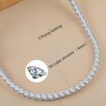 18-Inch 4mm Round CZ Tennis Necklace for Everyone