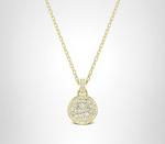 Swarovski Sublima Meteor Pendant Necklace in Gold