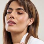 1 Carat Round Lab Grown Diamond Stud Earrings