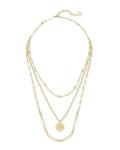 Kendra Scott Triple Strand Medallion Necklace