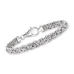 Sterling Silver Small Byzantine Bracelet by Ross-Simons