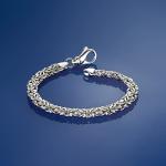 Sterling Silver Small Byzantine Bracelet by Ross-Simons