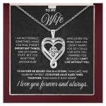 925 Silver Heart Necklace for My Wife