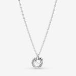 PANDORA Family Encircled Pendant Necklace in Silver