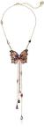 Betsey Johnson Gold Butterfly Y Necklace