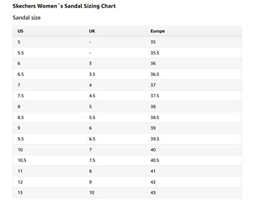 Skechers Women's Reggae Sandal, White, 6.5 M