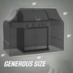 Heavy Duty All-Weather Grill Cover - Black 58