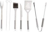 7-Piece Stainless Steel BBQ Grill Tool Set