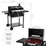 Royal Gourmet 24-Inch Movable Charcoal Grill