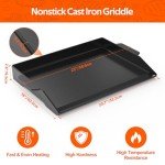 Onlyfire Pre-Seasoned Cast Iron Griddle Plate