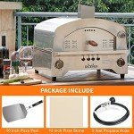 Portable Gas Pizza Oven with 13-inch Stone