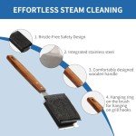 Bristle-Free Grill Brush with Wood Handle