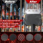 Bristle-Free BBQ Grill Brush with Dual Heads