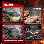 Bristle-Free BBQ Grill Brush with Dual Heads