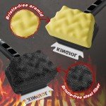 Bristle-Free BBQ Grill Brush with Dual Heads