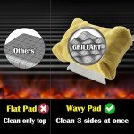 Bristle-Free BBQ Grill Brush with Replaceable Head