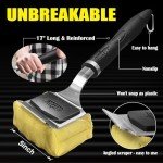 Bristle-Free BBQ Grill Brush with Replaceable Head