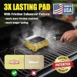 Bristle-Free BBQ Grill Brush with Replaceable Head