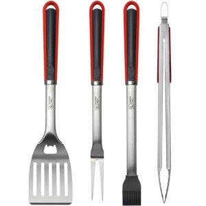 Double Two 4-Piece BBQ Grill Tool Set